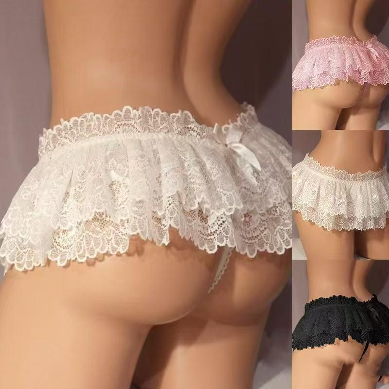 Summer Temptation Lace Triangle Briefs: Sexy Women's Erotic Base Underwear