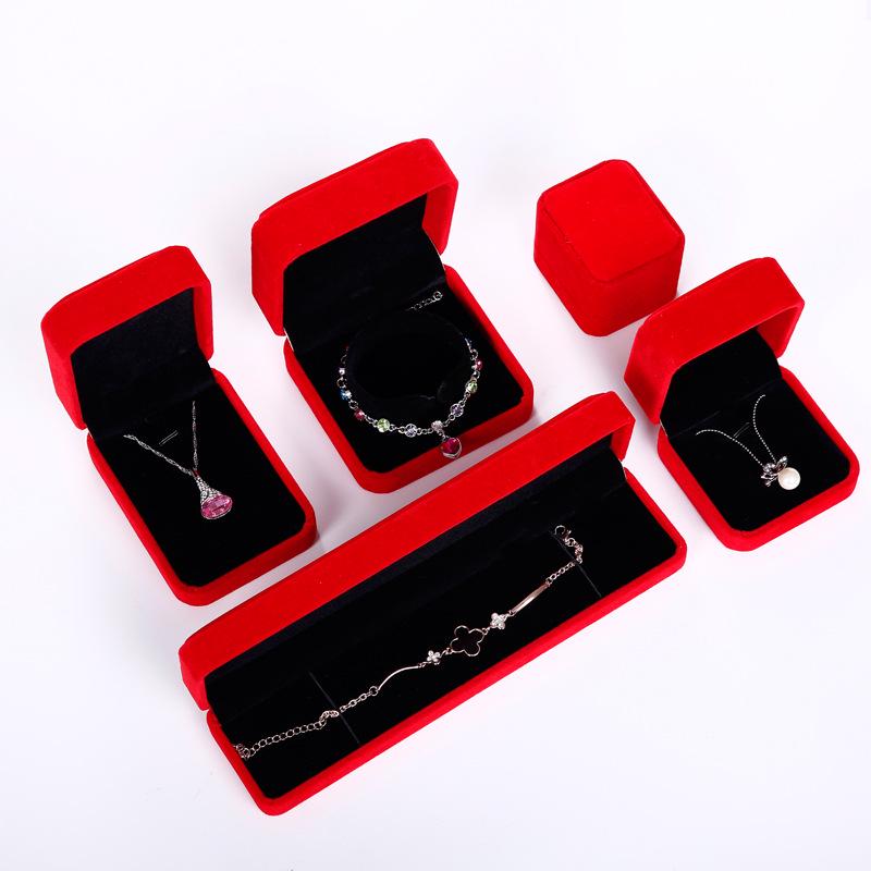 Velvet Jewelry Box for Necklaces, Pendants, Rings, Earrings, Studs, Bracelets