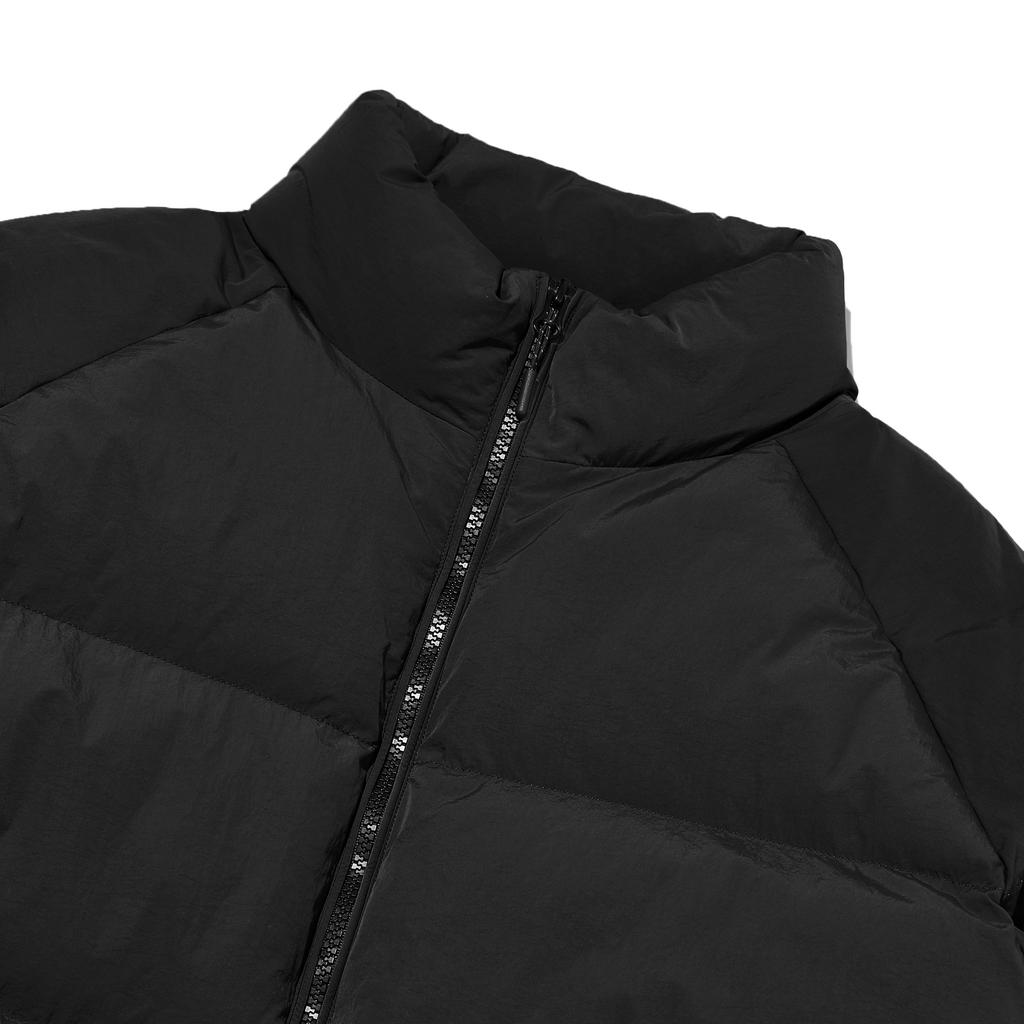 Filluminate Steppjacke aus glänzendem Leder - Mattschwarz