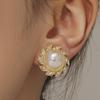Baroque Pearl Clip-On Earrings for Women Without Pierced Ears