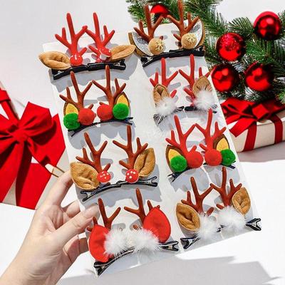 Mori-Style Christmas Antler Headband: Cute Versatile Hair Clip for Christmas Eve Outfit and Decoration