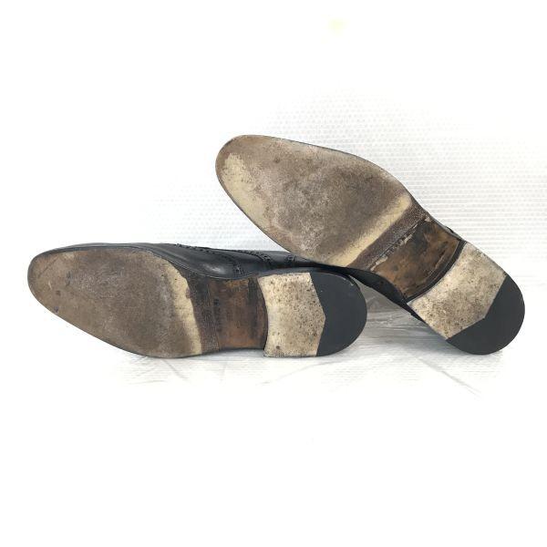 Lloyd Made in Germany Premium Model Leather Wingtip Dress Shoes Size 9F 43 27.5cm Black(USED)