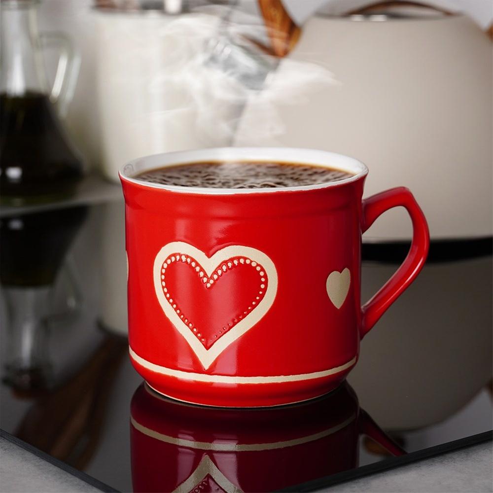 Duży Kubek Ceramiczny Do Picia Herbaty Ziół Kawy Czekolady Podgrzewania XL