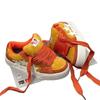 New orange splicing star skateboard shoes women's chic niche design sense high street trend sports shoes low top shoes