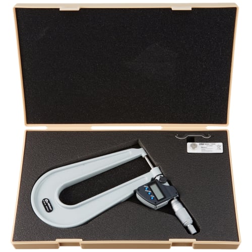 Mitutoyo Digimatic Steel Plate Micrometer, 389-251-30, PMU150-25MX