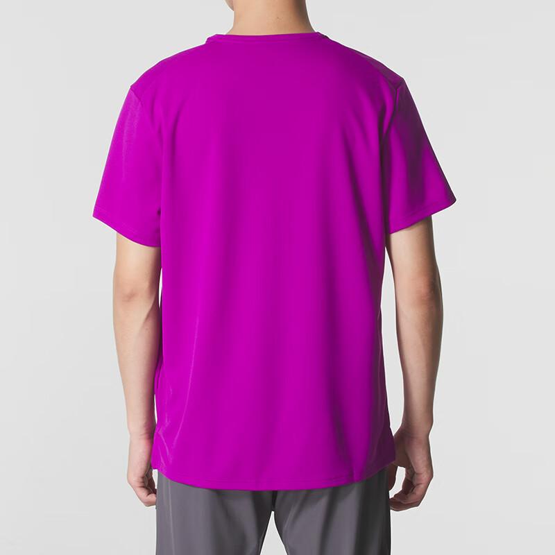 Nike T Shirts Men's Purple Crew Neck Moderate Straight Fit DV9316-551