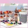 Spacious Foldable Storage Bag Durable Canvas Laundry Basket For Home Or Travel