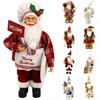 Cute Santa Claus Doll 12 Inch Christmas Ornament Large Santa Figurine Christmas Home Decorations