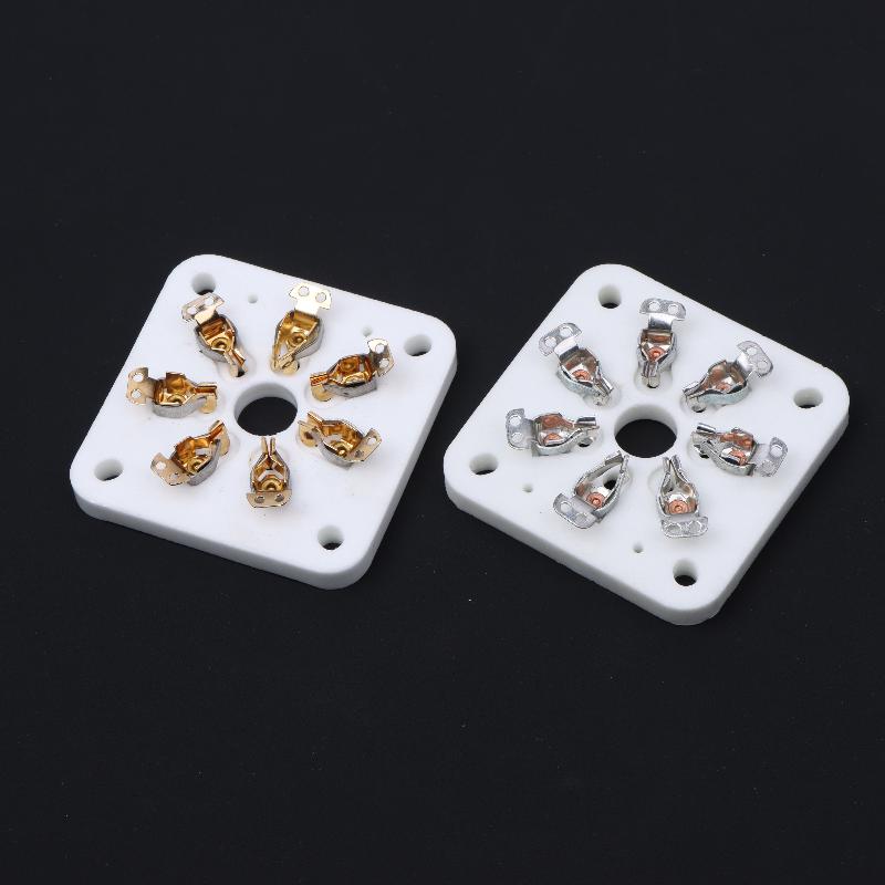 Panel Chassis Mount 7Pin Ceramic Vacuum Tube Socket For FU19 FU29 FU32 6C3 Vintage Tube Audio Amplifier Accessories