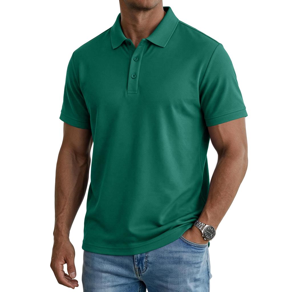 Men's Casual Short Sleeve Shirt Breathable Versatile Top for Outdoor Daily Wear