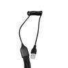Multifunctional 10 In 1 USB Charging Cable Spring Coiled Data Sync Cord Wire for Multiple Devices Portable 54cm Length