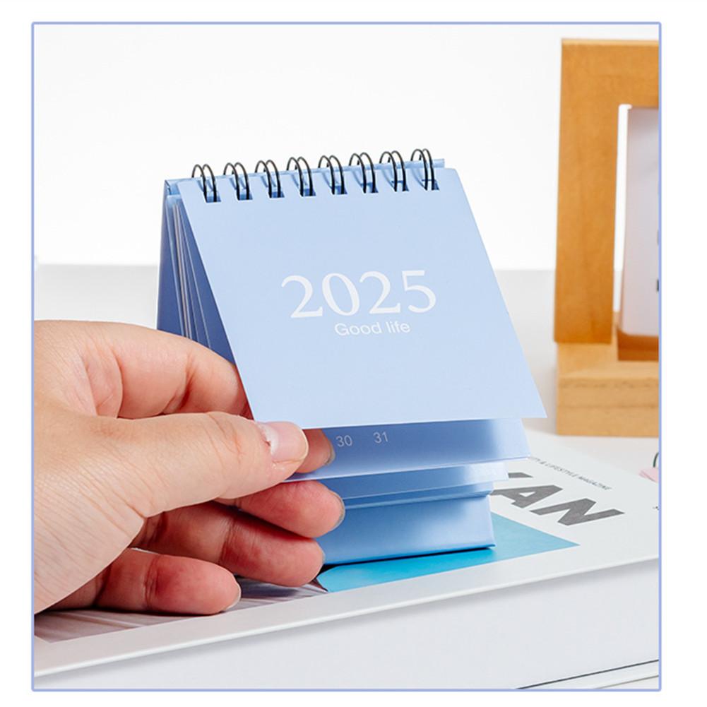 Desk Calendar - , July To December 18 Months Mini Desk Calendar With Stickers, Standing Flip Desktop Calendar For Home Office School