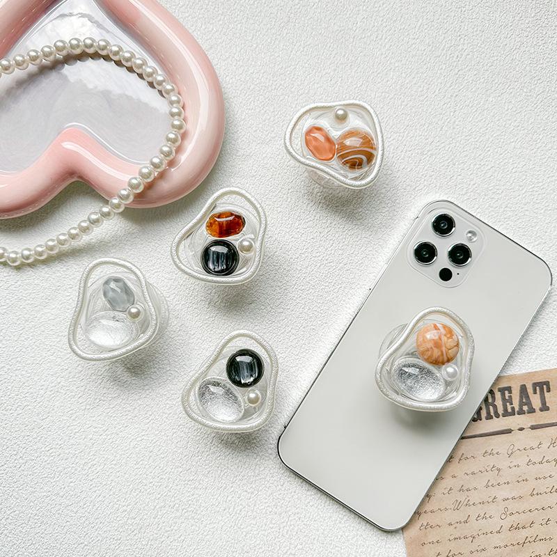 Internet Celebrity Mobile Phone Airbag Bracket Back Sticker Retractable Stable Portable Wind Japanese Small Fresh Ring