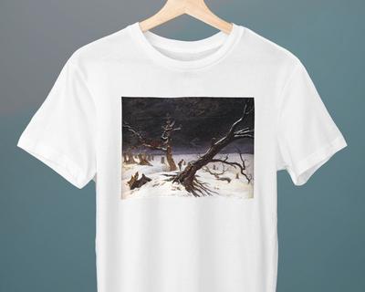 Winter Landscape II Caspar David Friedrich Unisex T-Shirt Art T-Shirt Fine Art T-Shirt Gift for Her Gift for Him Art Lover Gift