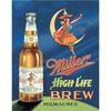 Desperate Enterprises Welcome To the High Life Miller High Life Tin Sign Nostalgic Vintage Metal Wall Art Decor for Home Room