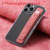 Pu Material Phone Holder With Stretchable Wristband For Home Office