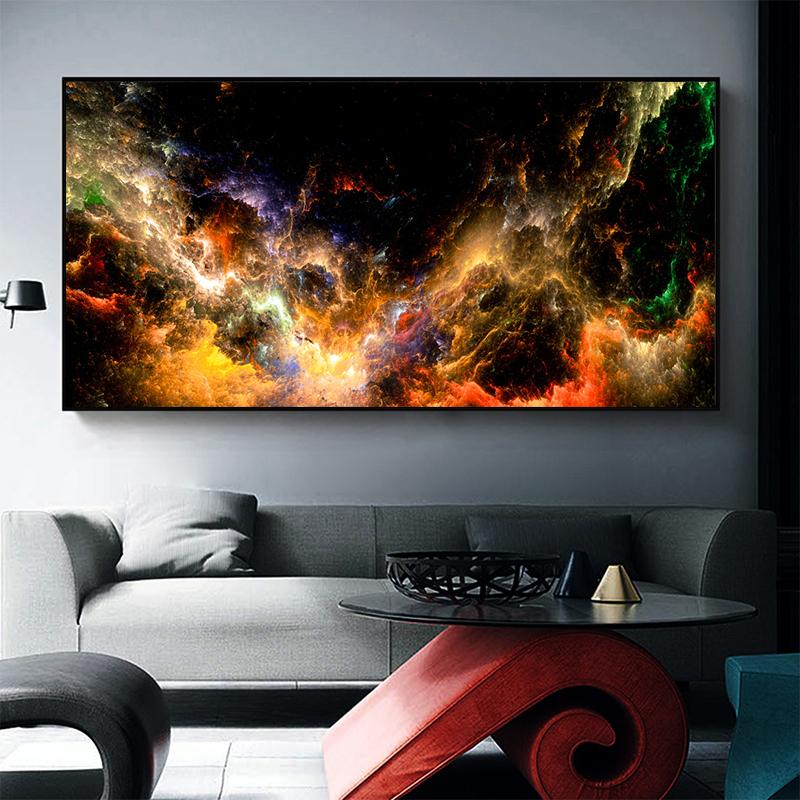 Abstrakte Fantasie Wolke Gemälde Wand Kunst Bunte Textur Leinwand Landschaft Poster und Drucke Wohnzimmer Home Decor Cuadros