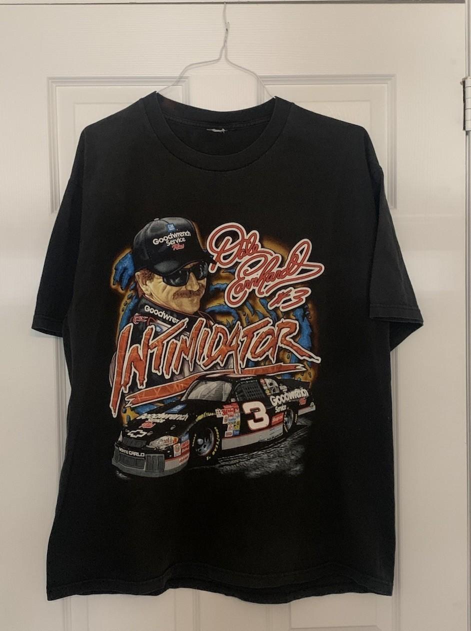 Vintage 90s Dale Earnhardt AOP Racing NASCAR T Shirt AN47353 XL