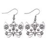 Hängeohrring Libelle Schmetterling Vintage Schmuckzubehör Ohrringgröße 18x19mm QE009