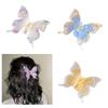 Princess At Large Hair Clips Crystal Butterfly Non-Slip Cute Strong Hold Catch Barrettes Hair Styling Tool
