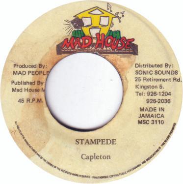 7inch Record CAPLETON - Stampede MSC3110 Mad House Jamaica Reggae, Ska & Dub Used