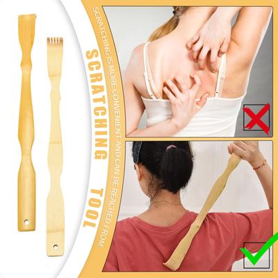 Massage en bois sans aide, bâton de frappe au cou, musique de vieil homme, outil de grattage, râteau à gratter