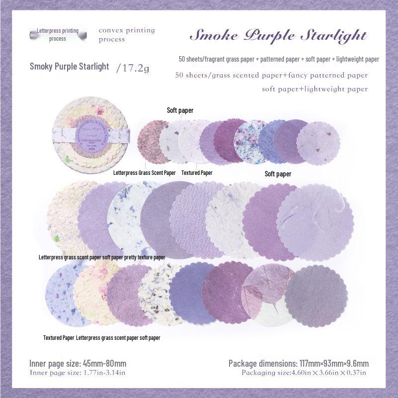 Mò Mò Round Paper Gap Series: Retro Light Color DIY Decoration Kit
