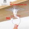 1PCS Ceiling Rotary Hook Strong Hook Household Multifunction Adhesive Hook Kitchen Bathroom Wall Key Hanging Door Back Coat Hook