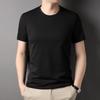 T-shirt a maniche corte da Uomo, Abbigliamento Estivo, Girocollo, Sottoveste Sottile Contenente Seta di Gelso, T-shirt di Cotone alla Moda