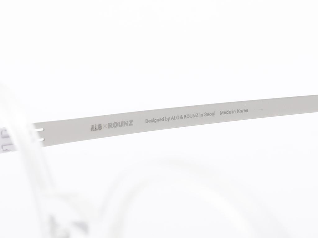 Alloaiweeo [Aloxrounz] The Air Ara5103 C2 Ultra-Lightweight Round Oversized Transparent Clear Eyeglass Frames