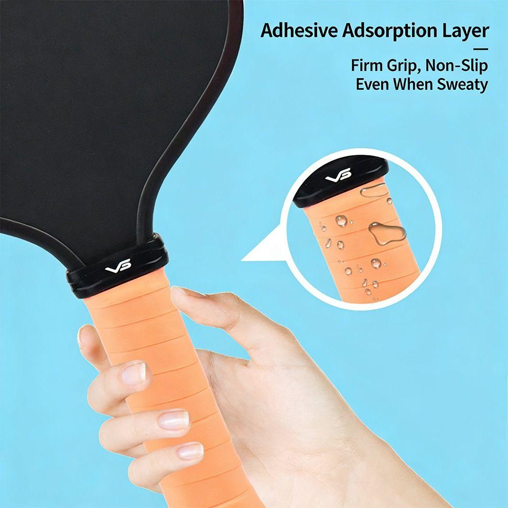 6PCS Multicolor Pickleball Paddle Overgrip Anti-slip Shock-absorbing PU Grip Tape Absorb Sweat 0.6mm Thickness Tennis Grip Tape