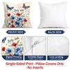 Independence Day Flowers Cushions Pillowcase Polyester Cushion Cover Throw Pillow Pillowcover Home Car Sofa Decor