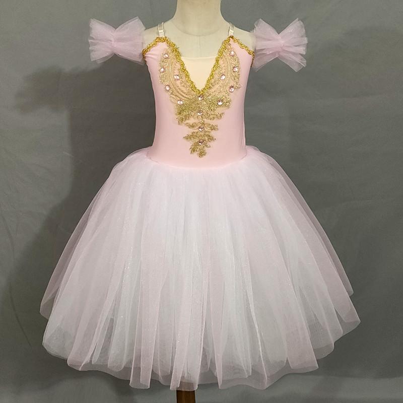 Ballet Dress Long Classical Red Tutu Dress Girls' Ballet Dress Little Swan Children's Dance Performance Giselle Costumes