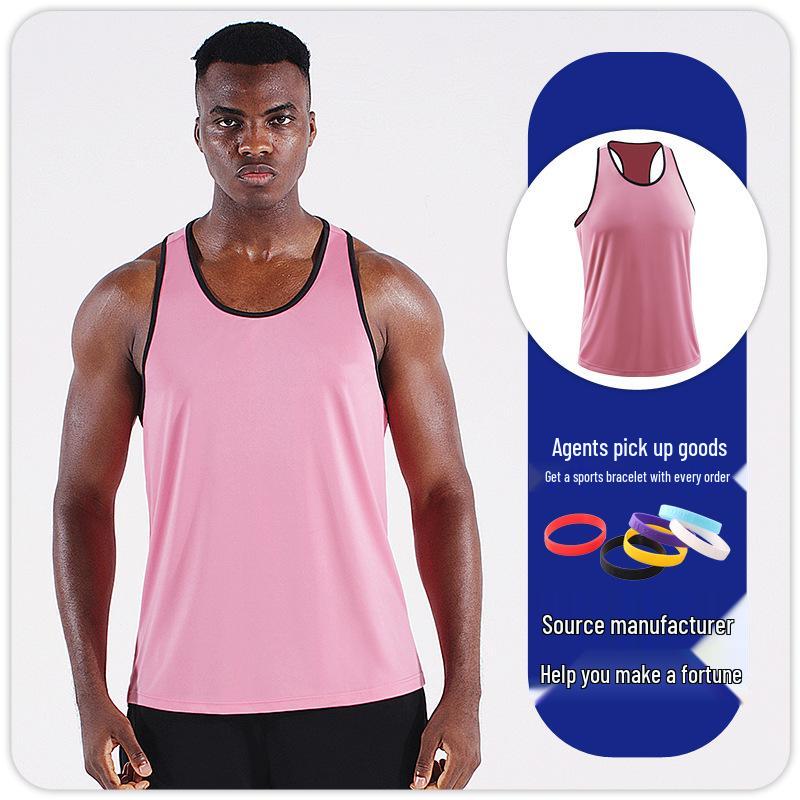 Men's Quick-Dry Plus Size Running Vest - Lightweight, Loose Fit for Summer Fitness and Basketball.