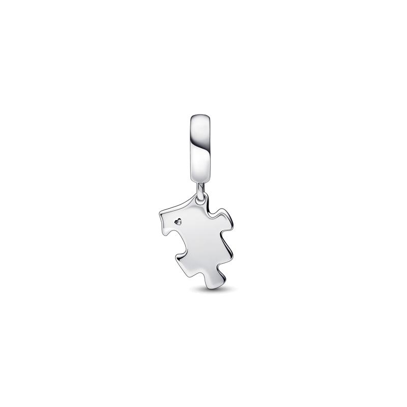 Pandora MOMENTS Fashion Trend Versatile Sparkling Puzzle Charm Women's Silver 792241C01