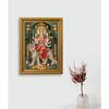 @Maa Durga Religious Photo Frame, Golden Border, Glossy Finish UKD535 80% off