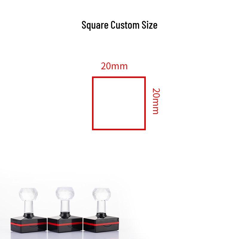 

Calligraphy Seal: Small, Pre-Engraved Photosensitive Ink Dispenser for Corner or Title Page