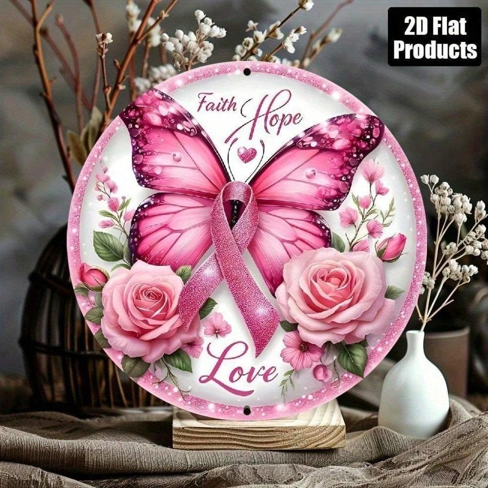 Damen 925 Sterling Silber Rosa Band Anhänger Halskette Brustkrebs Aufmerksamkeits Schmuck Verstellbare Kette
