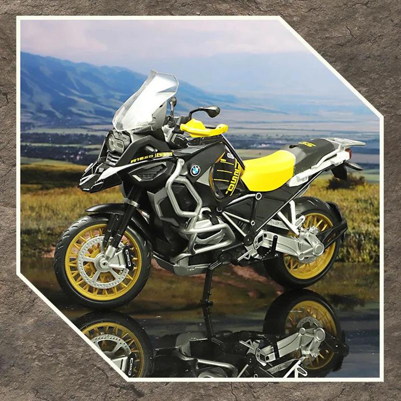 1/12 Scale R1250 GS Diecast Motorcycle Model Toy with Sound and Light for Kids Toddler Boys Girls Gift Collection
