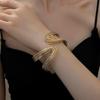Stylish Unisex Open End Bracelet Presenting Angular Design Charm Sturdy And Comfortable Wristband Jewelry
