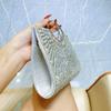 Circular Handbag Dinner Bag Shiny Diamond-encrusted Handbag Banquet Bag Wedding Bag Party Bag