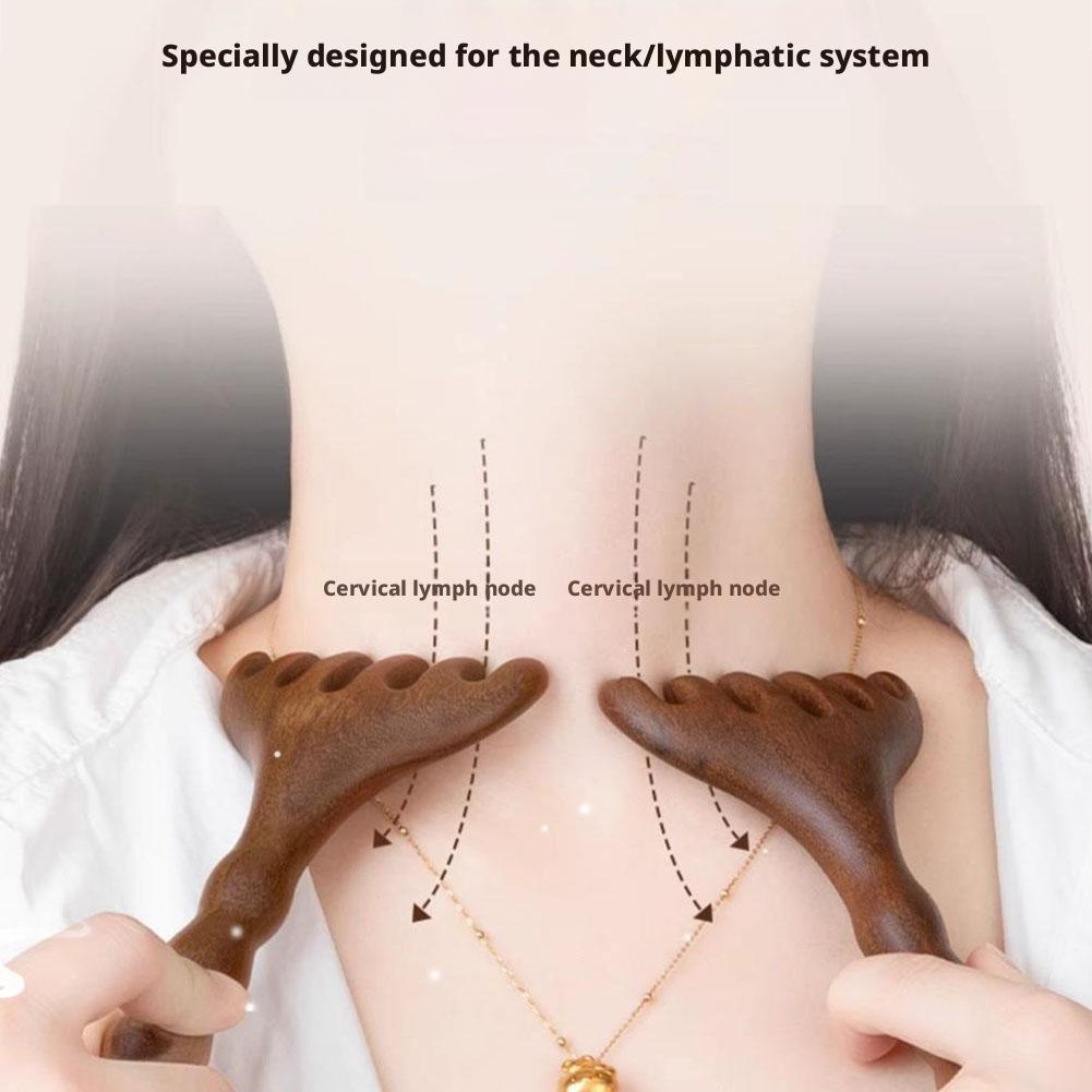 Six-Claw Sandalwood Head Massage Comb Tool Scalp Massage Five Claws Scratch Head Point Scraping Sha Scratch Head Antlers