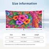 Floral Garden Theme Beach Towel Personalized Custom Name & Text Soft Quick Dry Beach Towel for Swimming Travel