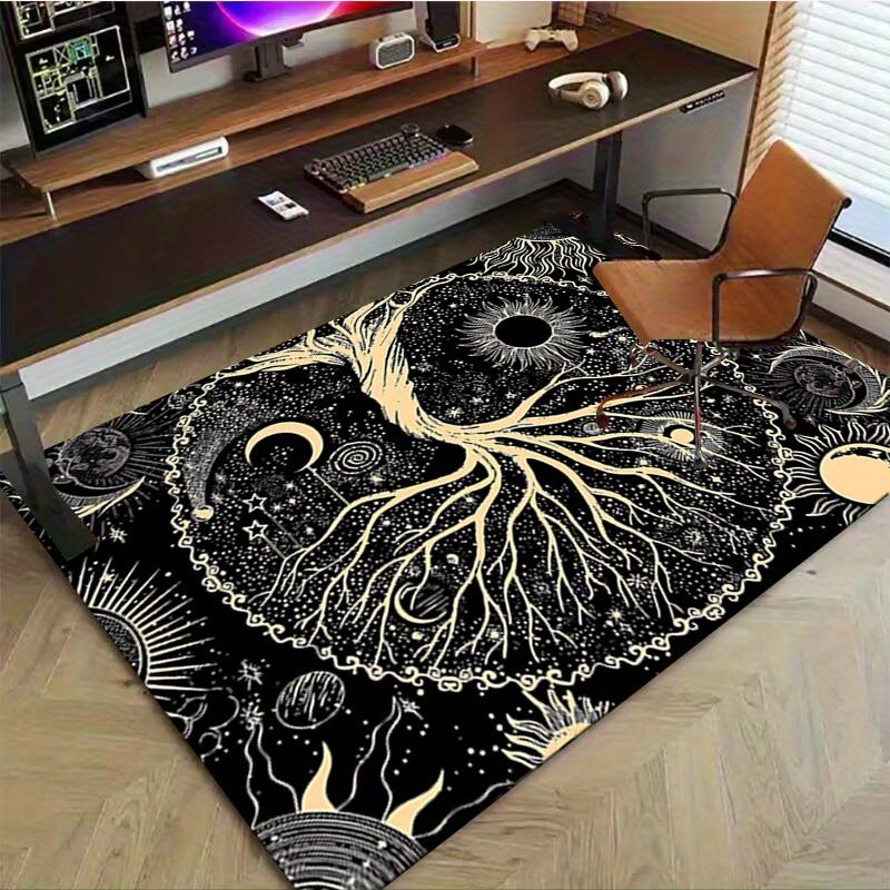 1pc. Celestial Tree of Life Home Decor Rug Office Carpet Chair Mat Outdoor Gift - Cosmic Stars Moon Sun Celestial Body Tapestry Wall Hanging Art