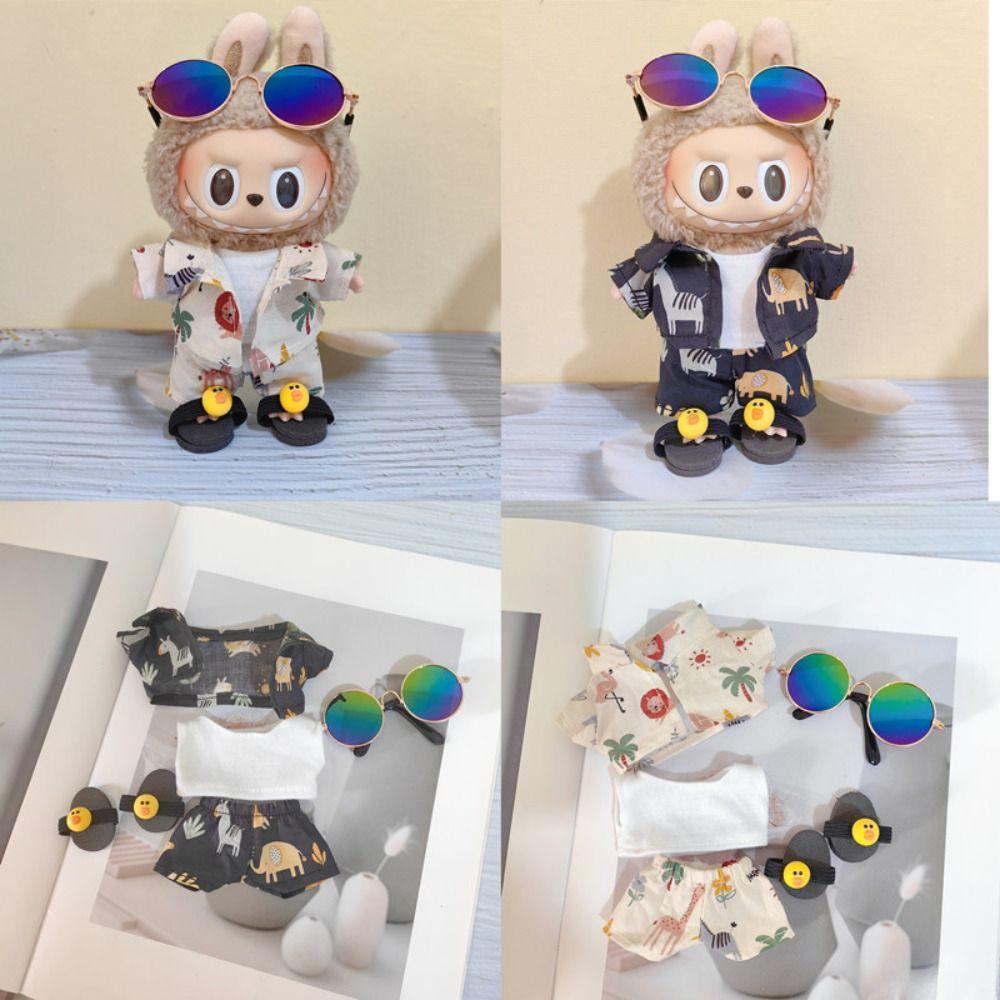 

1 Set Cute 17cm Cotton Doll s Clothes Toy Accessories Plush Dolls Clothes Children Gift червоний