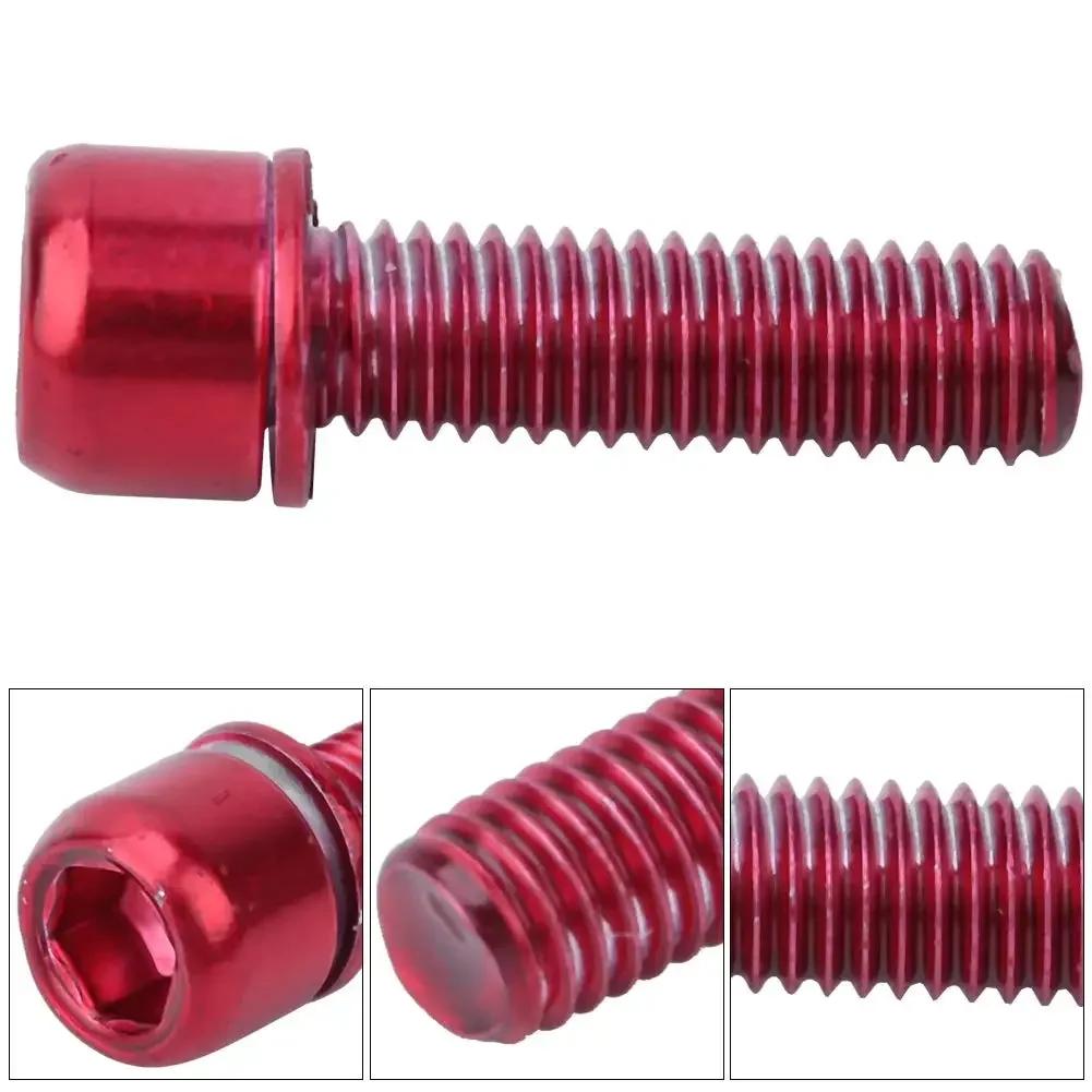 Xiaomi 6PCS Bike Stem Bolts M5x18mm Stainless Steel Bicycle Handlebar Riser Screws with Washers Bicycle Steering Handlebar Accessories