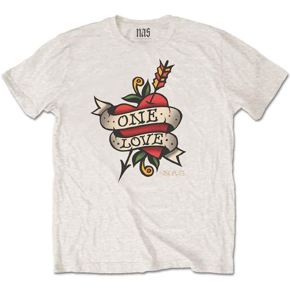Nas Sand Love Tattoo erkend T-shirt voor mannen S