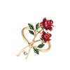 1Pc Towel Wedding Dress Napkin Ring Valentine's Day Zinc Alloy Western Style Red Rose Restaurant Decoration