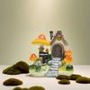 Garden Landscaping Ornaments Simulation Colorful Cartoon Mushroom House Creative Painted Lawn Garden Kindergarten Decoration Layout