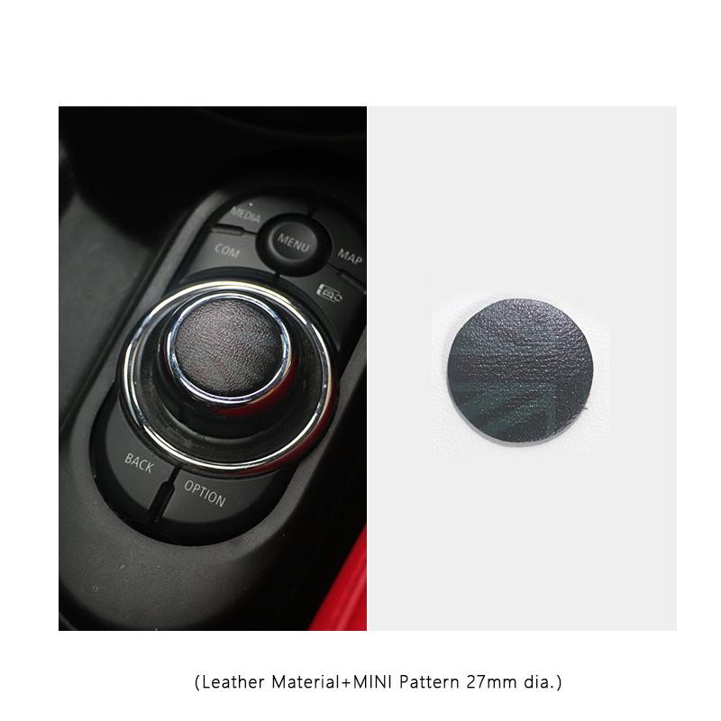 Car Central Control Multimedia Button Cover Trim Knob Sticker For MINI Cooper F55 F56 F57 Countryman Clubman Styling Accessories s3
